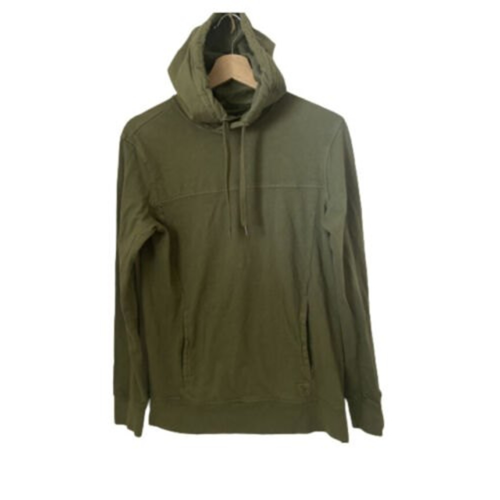 American Eagle Hoodie Womens Green Long Sleeve Pullover Regular Sweatshirt XS